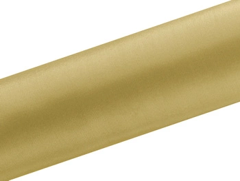 Satyna gładka, złoty, 0,16 x 9m (1 szt. / 9 mb.)