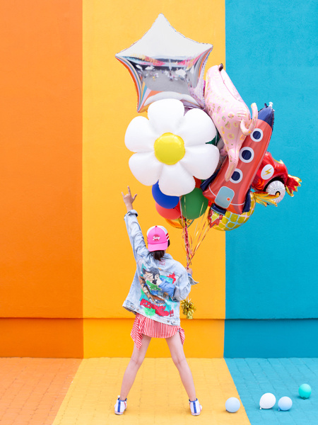 Balon foliowy Rakieta 44x115cm mix - zdjęcie 4