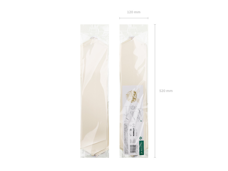 Kokarda dekoracyjna DIY złamana biel 40 cm - prezentacja produktu