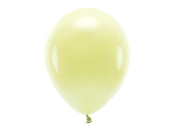 Balony Eco 30cm pastelowe, jasny żółty (1 op. / 10 szt.)