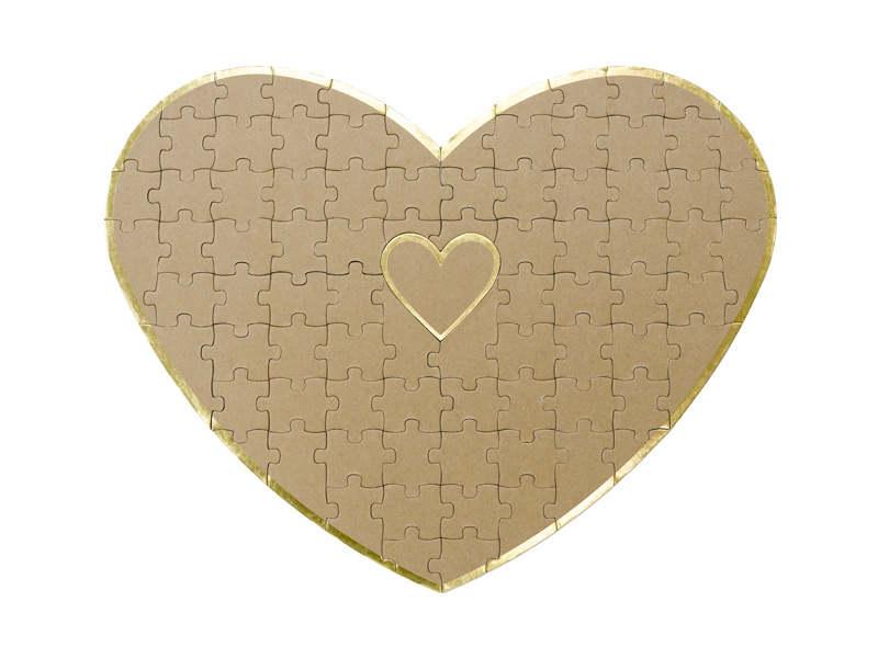 Księga gości puzzle Serce – detale puzzli