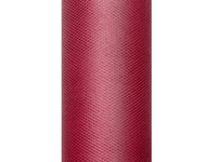 Tiul gładki, bordo, 0,3 x 9m