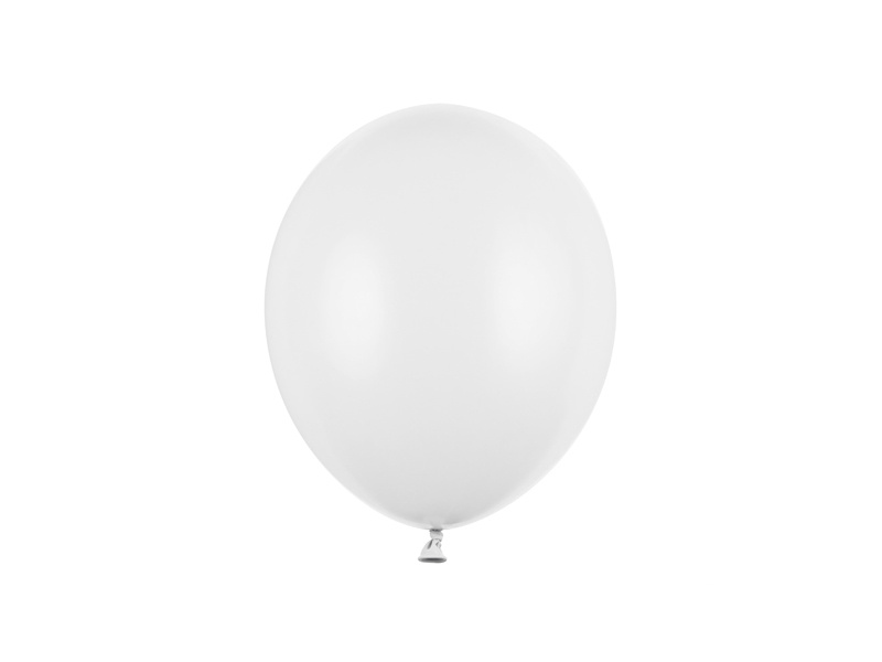 Balony Strong 23cm Pastel Pure White – opakowanie 50 sztuk