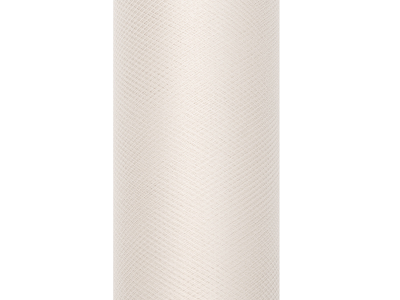 Tiul gładki kremowy 0,3 x 9m na szpulce