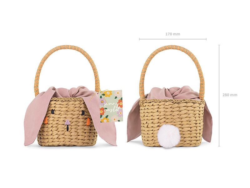 Koszyk Króliczek 28 cm - zbliżenie na uszy