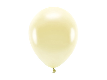 Balony Eco 26cm metalizowane, słomkowy (1 op. / 100 szt.)