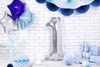 Balon foliowy Cyfra ''1'', 86cm, srebrny