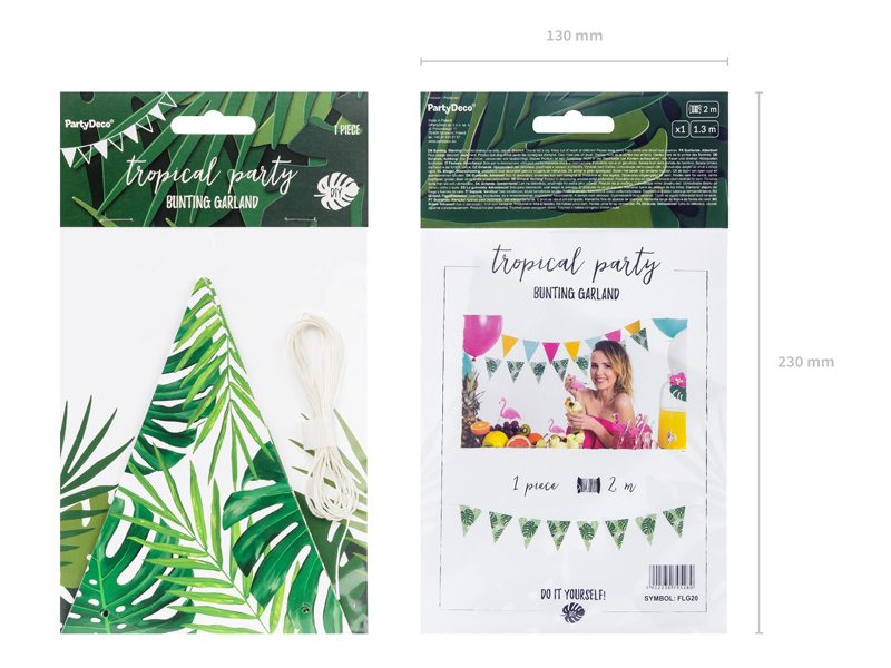 Girlanda Aloha Liście 1,3m – przykładowa aranżacja
