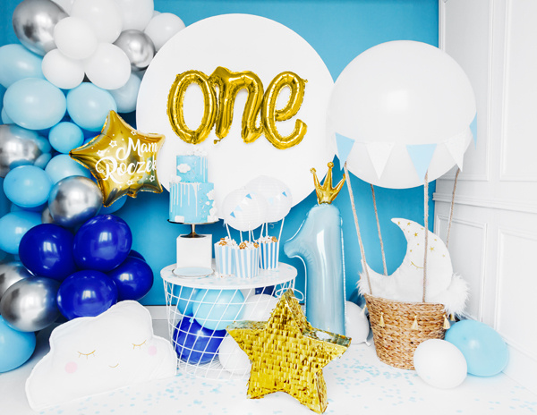 Balon foliowy One złoty 66x37cm – zdjęcie 4