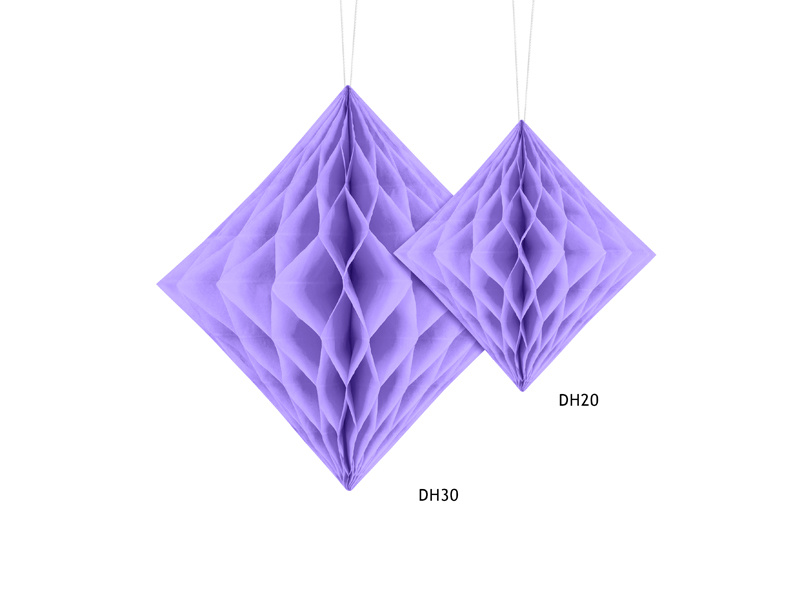 Diament bibułowy liliowy 30 cm - zdjęcie 2
