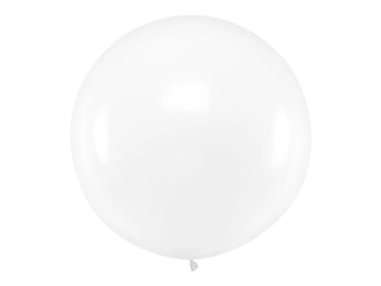 Balon okrągły 1m, Pastel Clear