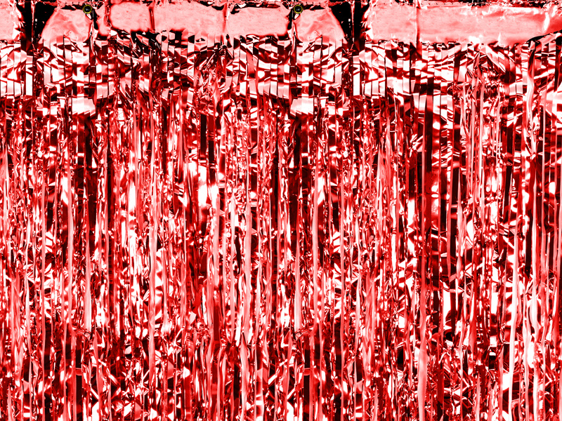 Kurtyna Party czerwona 90 x 250 cm – dekoracja na imprezę
