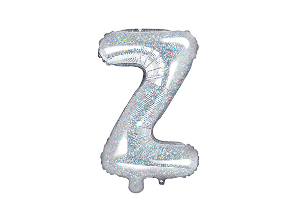 Balon foliowy Litera Z holograficzny - zbliżenie