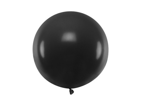 Balon okrągły 60 cm, Pastel Black
