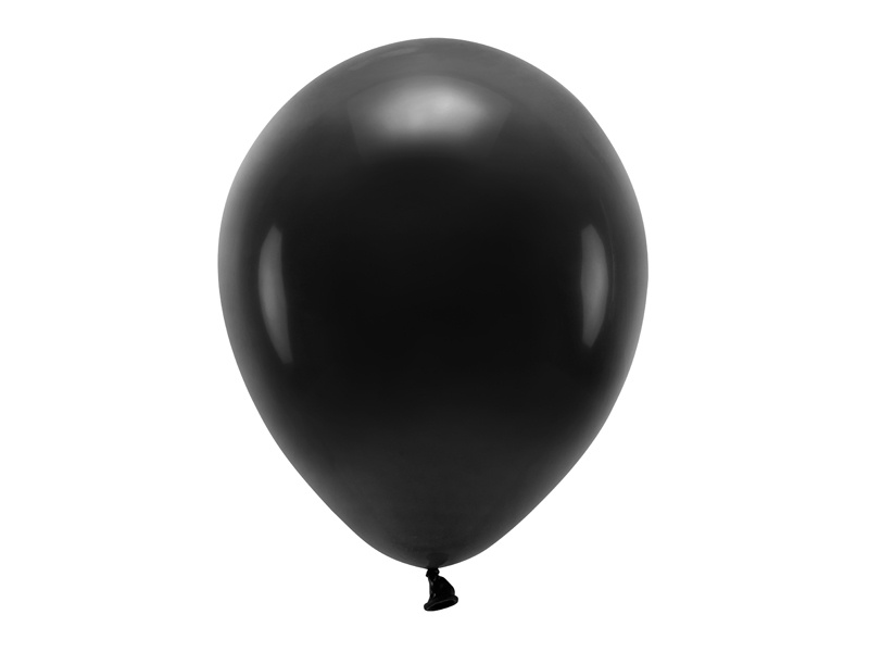 Balony Eco 30cm pastelowe czarny - opakowanie 100 sztuk
