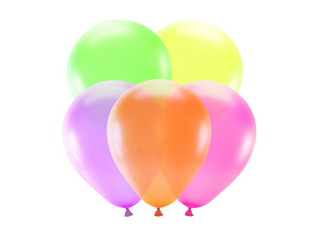 Balony neonowe 25cm, mix (1 op. / 5 szt.)