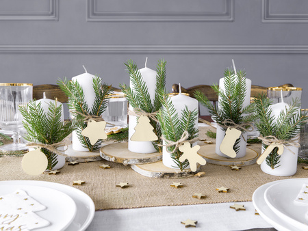 Drewniane konfetti Gwiazdki, 2x2cm (1 op. / 50 szt.)