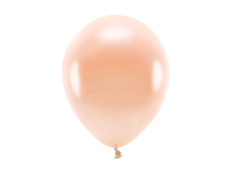 Balony Eco 26cm metalizowane brzoskwinia – opakowanie 100 sztuk