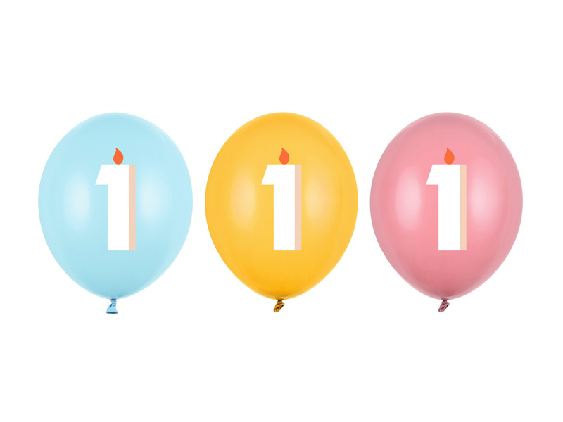 Balony 30 cm, 1, mix, 50 sztuk