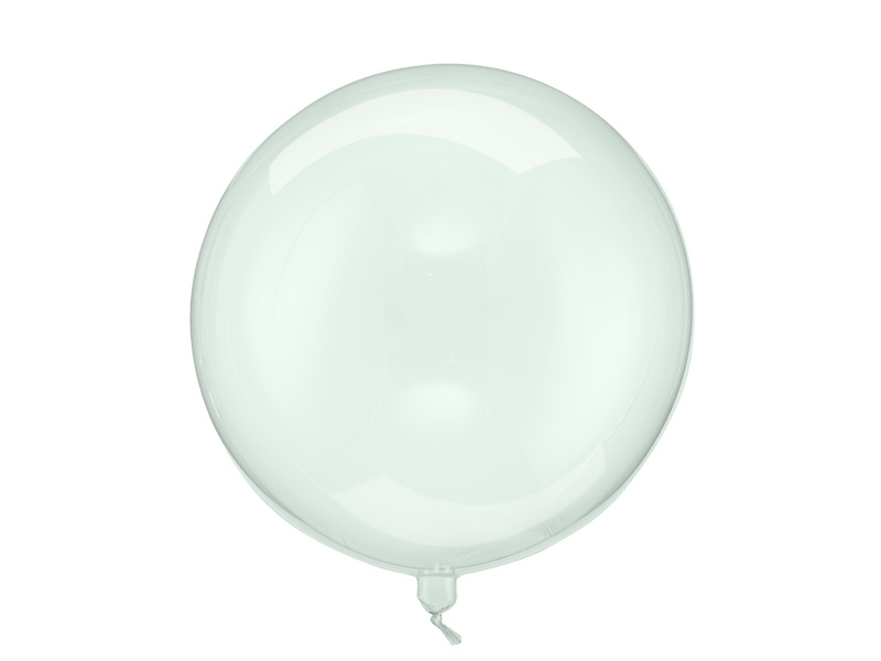Balon Kula 40cm transparentny zielony