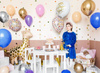 Balon foliowy Happy Birthday, 45cm, jasny różowy