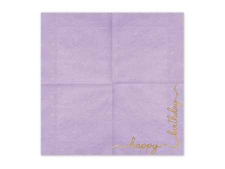 Serwetki Happy Birthday, mix, 33x33 cm (1 op. / 12 szt.)