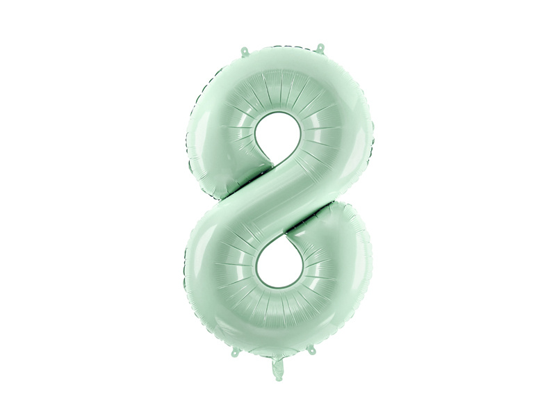 Balon foliowy Cyfra 8 72cm zieleń – zdjęcie produktu