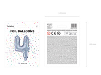 Balon foliowy Cyfra ''4'', 35cm, holograficzny