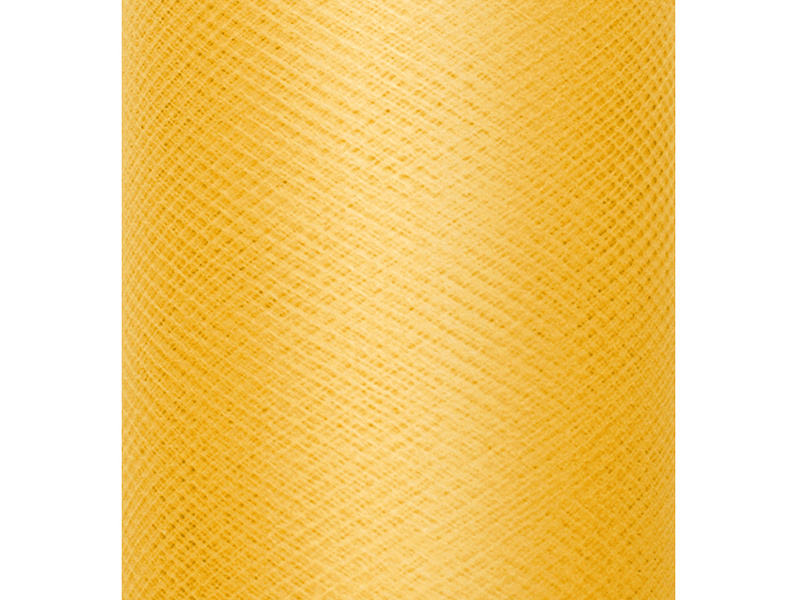 Tiul gładki sztywny żółty – rolka