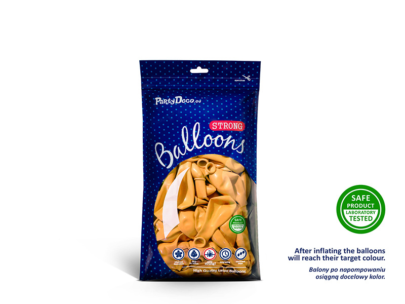 Balony Strong 12cm Pastel Honey Yellow – szczegółowy widok balonów