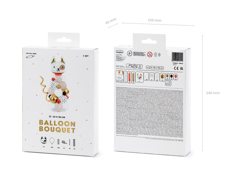 Balony lateksowe i foliowe w zestawie