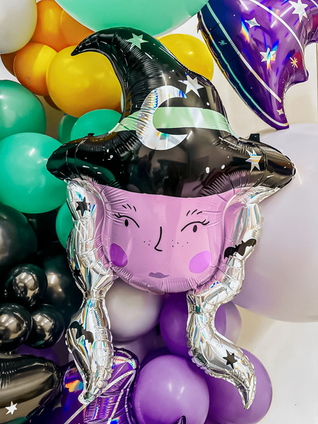 Balon foliowy Czarownica - balon w użyciu