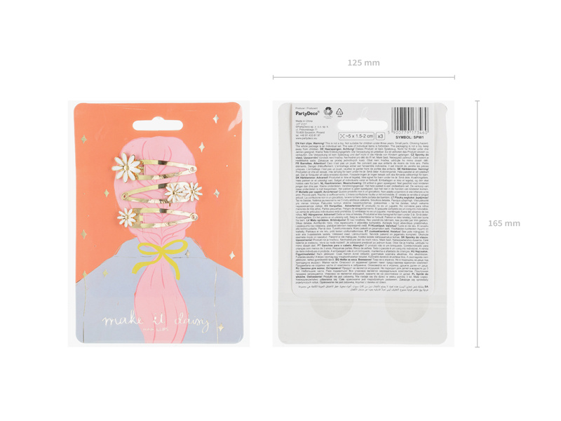 Zestaw 3 spinek Stokrotki