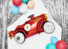 Balony Eco 30cm pastelowe, czerwony (1 op. / 10 szt.)