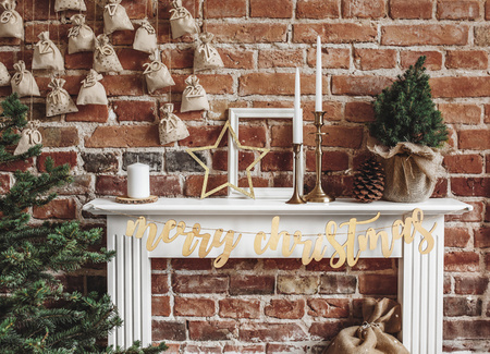 Drewniany baner Merry Christmas, 87x17cm