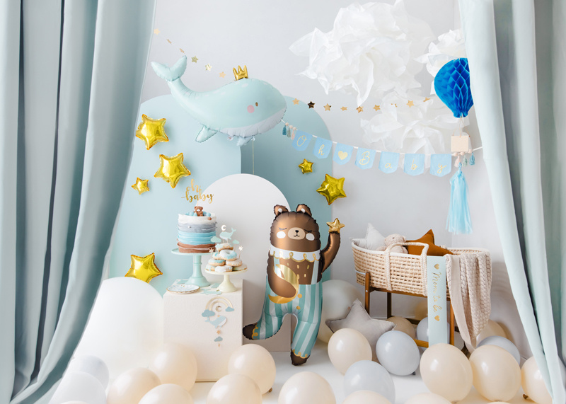 Balony Strong 30 cm Pastel Light Misty Blue – bezpieczne dla dzieci
