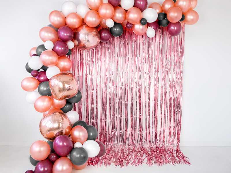Kurtyna Party różowe złoto 90x250cm - zdjęcie 4