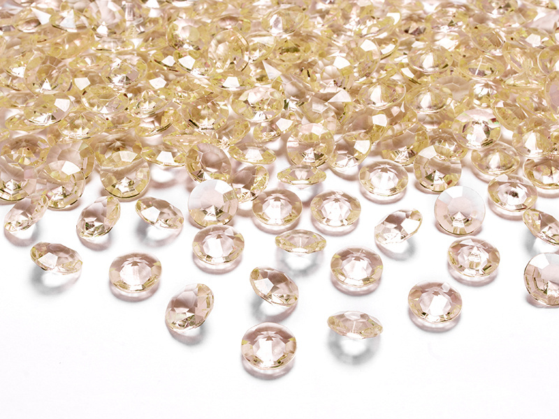 Diamentowe konfetti złoty 12mm