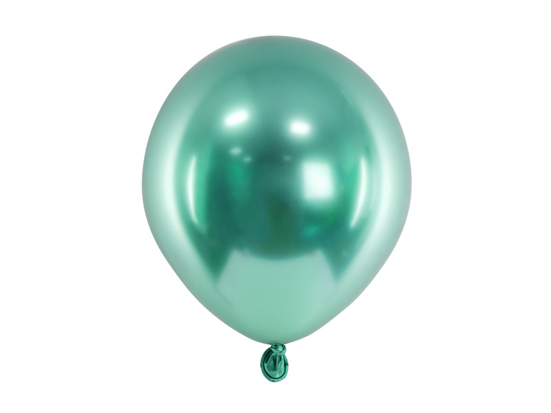 Balony Glossy 12 cm butelkowa zieleń – opakowanie 50 sztuk