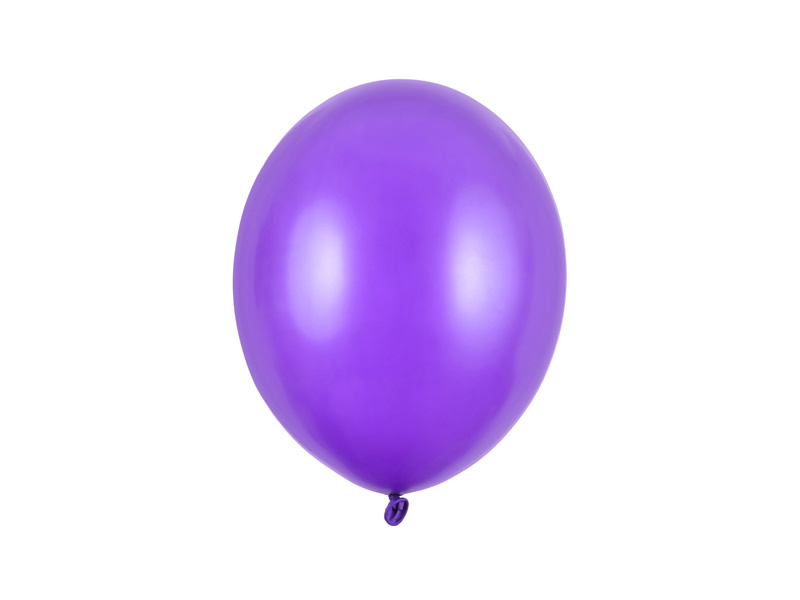 Balony Strong 27cm Metallic Purple – opakowanie 10 sztuk