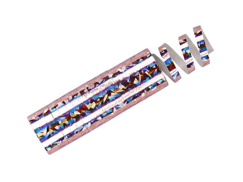 Serpentyny holograficzne jasny różowy - opakowanie