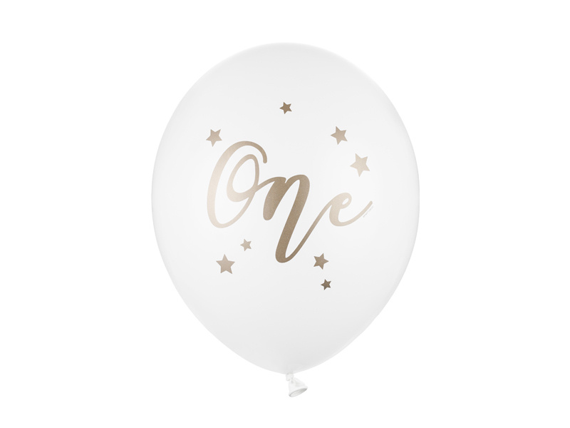 Balony 30 cm One Pastel Pure White – opakowanie