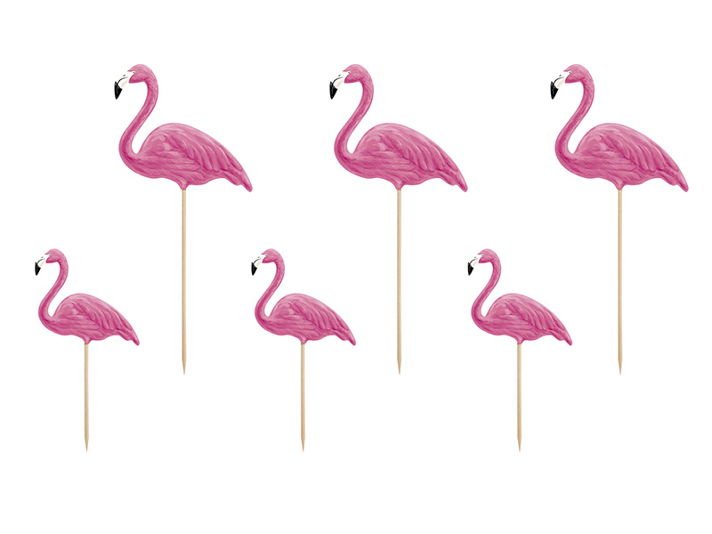 Toppery Aloha Flamingi - zestaw 6 sztuk
