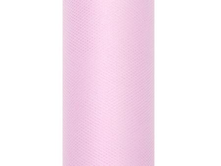 Tiul gładki, j. róż, 0,15 x 9m (1 szt. / 9 mb.)