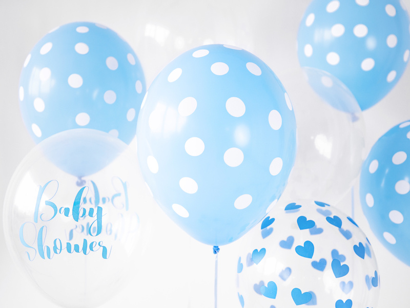 Balony Crystal Clear Serduszka – zbliżenie na nadruk