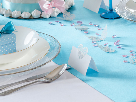 Satyna gładka, turkus, 0,36 x 9m (1 szt. / 9 mb.)