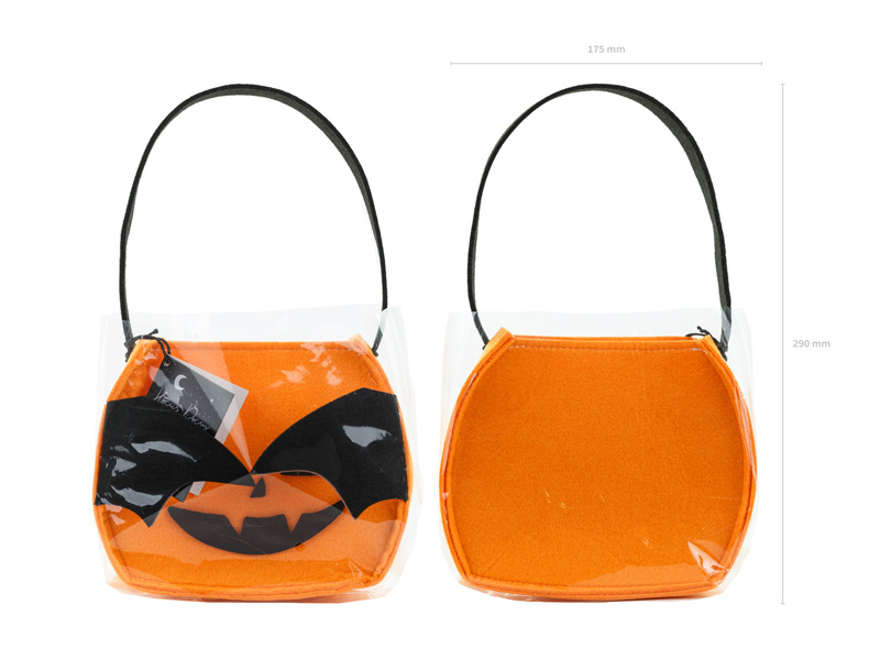 Torebka Halloween Dynia pomarańczowa z góry
