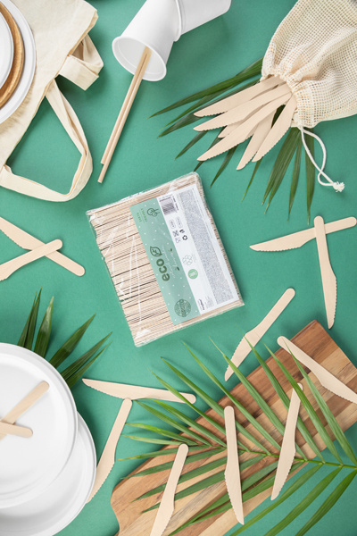 Opakowanie 100 sztuk drewnianych noży