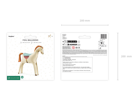 Balon foliowy Koń, 86,5x73 cm, mix