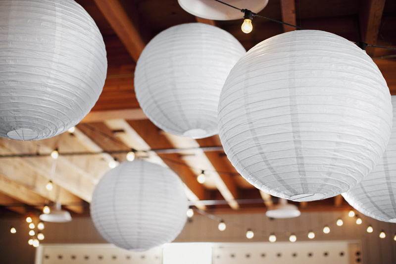 Lampion papierowy biały 20cm - zdjęcie 3